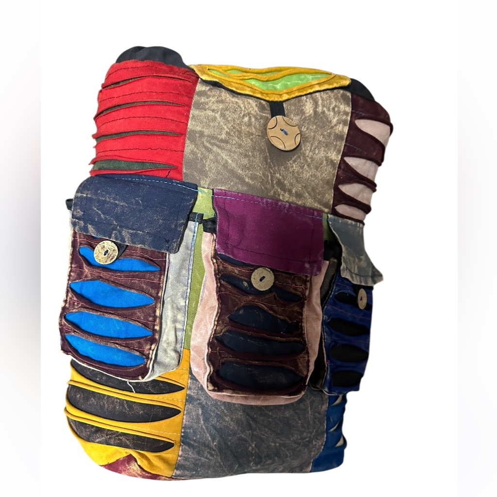 Colorful Patchwork Backpack
